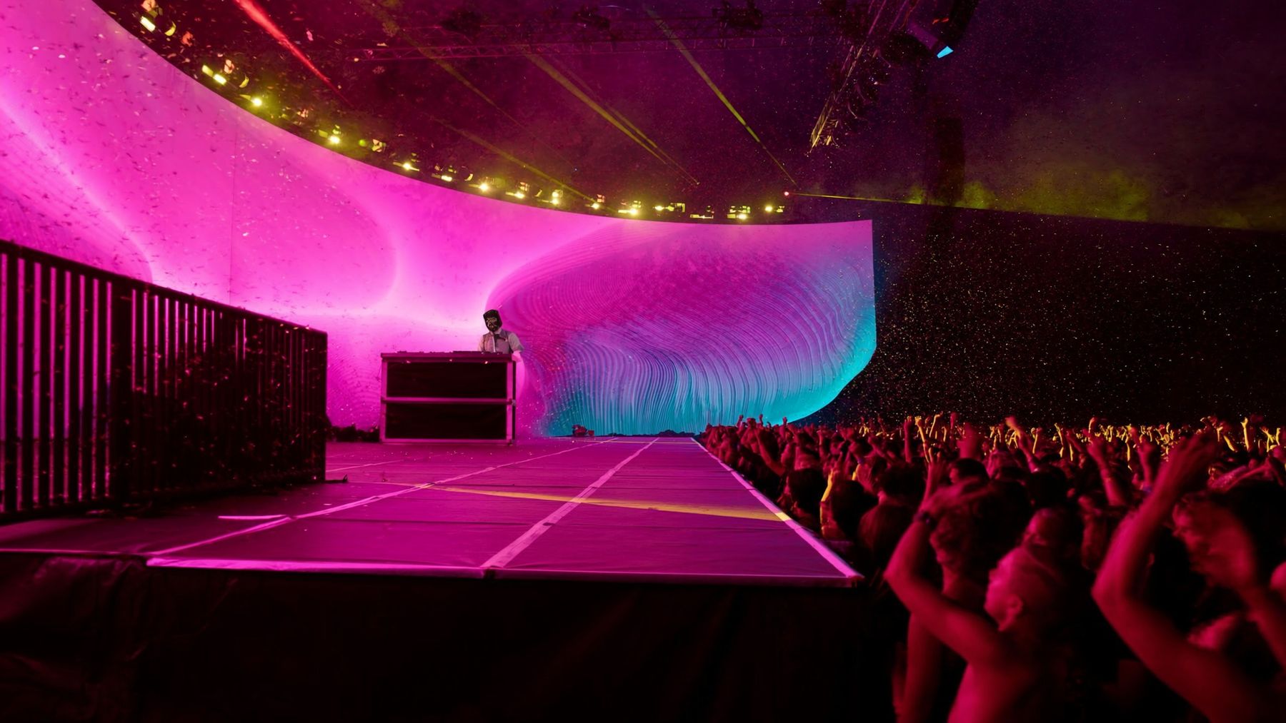 LED wall built and operated by Evan Halls Productions at a South Florida event